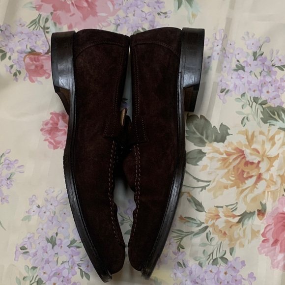 Elegant Dark Brown Suede Loafers for Men main image 7